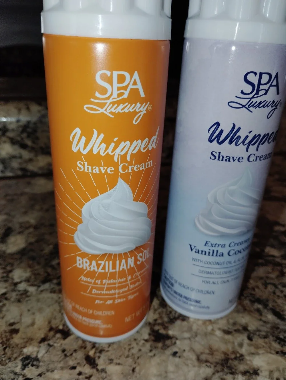 Spa luxury whipped shaving cream Brazilian sole and vanilla coconut brand new
